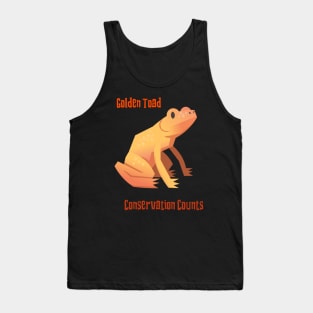 GoldenToad Conservation Counts Tank Top